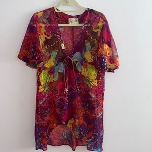 colorful beach coverup from South Africa!